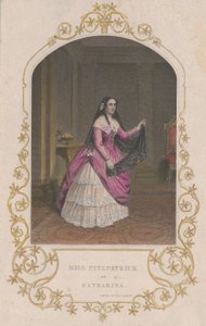 Miss Fitzpatrick som Katharina Taming of the Shrew, 1851., 1851. av George Greatbach
