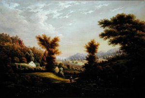 Girl on a Path (olja på duk) av George Gunter Hartwick