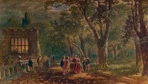 A Summer Night: the Terrace, Haddon Hall, 1875, 1935