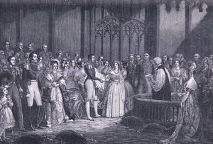 Drottning Victorias äktenskap 1840 e.Kr av George Hayter
