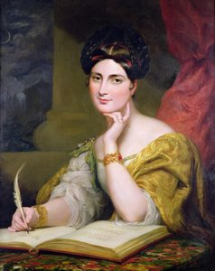 Porträtt av Hon. Mrs Caroline Norton av George Hayter
