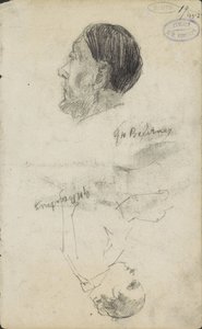 Två figurstudier av George Hendrik Breitner (signed by artist)