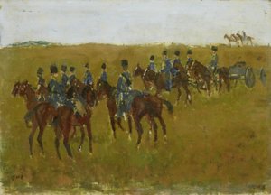 Artilleri på manöver av George Hendrik Breitner