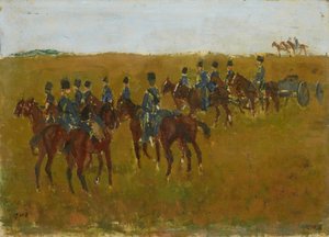 Artilleri på manöver av George Hendrik Breitner