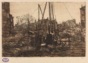 Byggplats, Amsterdam. av George Hendrik Breitner