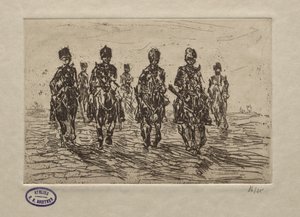 Kavalleri scen av George Hendrik Breitner