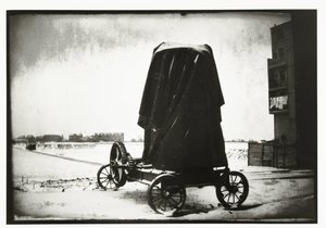 Cementkvarn i ett vinterlandskap vid Overtoom i Amsterdam av George Hendrik Breitner