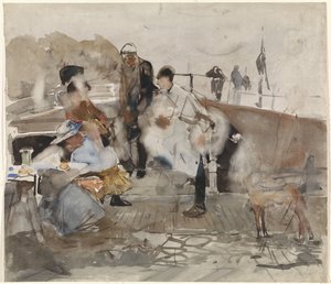 Företag på en båt av George Hendrik Breitner