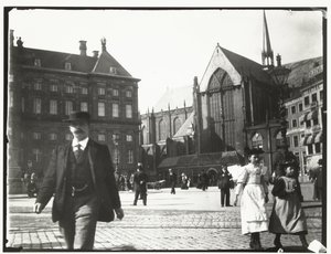 Utsikt över dammen i Amsterdam av George Hendrik Breitner