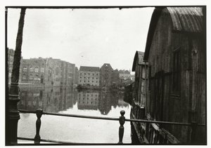 Utsikt från bron till Prinseneiland i Amsterdam av George Hendrik Breitner