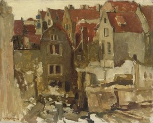 Rivningen av Grand Bazar de la Bourse på Nieuwendijk, Amsterdam av George Hendrik Breitner