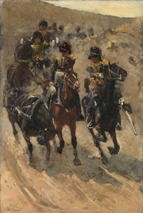 De gula ryttarna Hästartilleri av George Hendrik Breitner