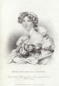 Anna Maria Porter, engelsk poet och romanförfattare av George Henry (after) Harlow