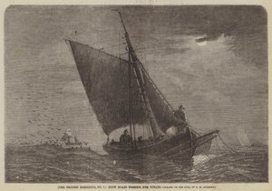 The British Fisheries, No 3, Stow Boats som fiskar skarpsill av George Henry Andrews
