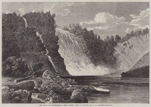 Vattenfallen i Montmorency, nära Quebec av George Henry Andrews