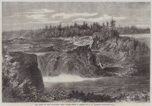 Chaudiere-fallet, nära Quebec av George Henry Andrews