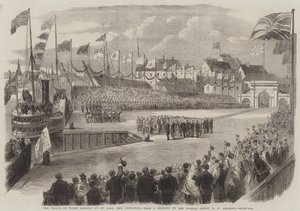Prince of Wales landar i St John, New Brunswick av George Henry Andrews
