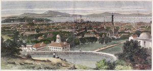 Utsikt över staden Montreal, Kanada East