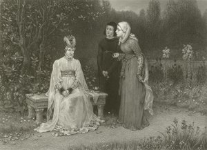 Drottning Isabella och hennes damer av George Henry Boughton