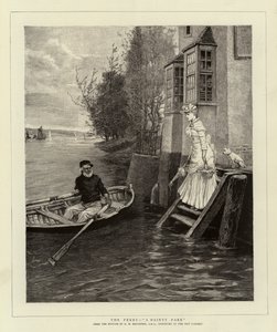 Färjan, en god maträtt av George Henry Boughton