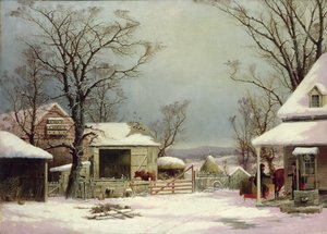Gård på vintern 1862