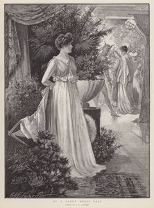 På en finklänningsbal (litho)