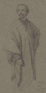 Självporträtt, 1870 (grafit på brunt vävt papper)