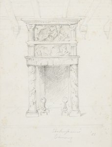 Shakespeares skorsten, 1866 (grafit på krämvävt papper)