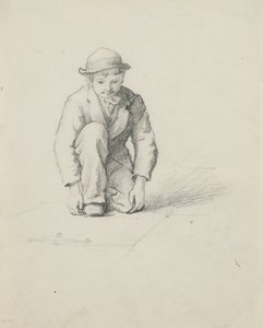Untitled - Pojke som spelar kulor av George Henry Hall