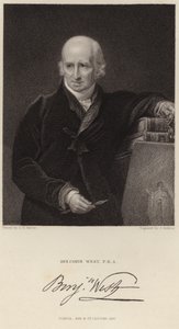 Porträtt av Benjamin West av George Henry Harlow