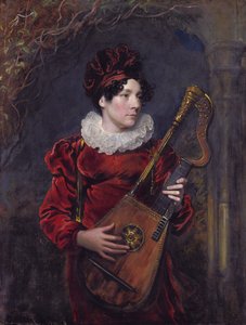 Porträtt av Kitty Stephens, senare grevinna av Essex (1794 - 1882) av George Henry Harlow