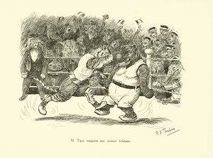 M Tigre vann en överväldigande seger (litografi) av George Henry Thompson