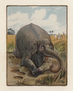 Elefanten (färglitografi) av George Henry Thompson