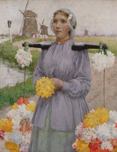 En holländsk blomsterflicka