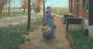 Blomsterflicka i Holland, 1887.