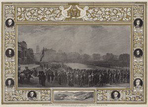 Hennes Majestät Drottningen delar ut medaljer till hjältarna från Krim på Horse Guards Parade, 21 maj 1855 av George Housman Thomas