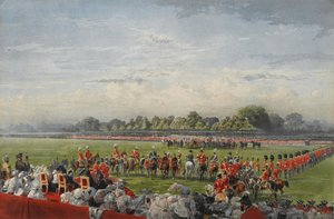 Den första distributionen av VC av Queen Victoria, Hyde Park, 26 juni 1857, publicerad av Henry Graves and Co., 25 juni 1858