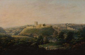 En vidsträckt utsikt över Richmond, Yorkshire (olja på duk) av George I Cuitt