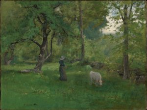 Grönt landskap av George Inness