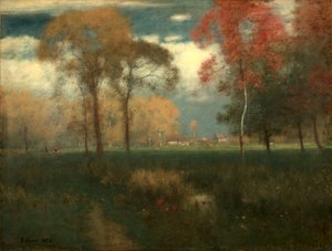Solig höstdag av George Inness