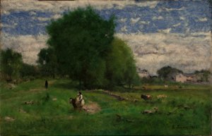 Vägen till byn, Milton av George Inness