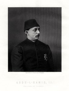 Abd-ul-Hamid II, sist sultan av det osmanska riket, 1800-talet.