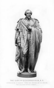 Benjamin Disraeli, 1:e earl av Beaconsfield, engelsk statsman och litterär figur, 1881.