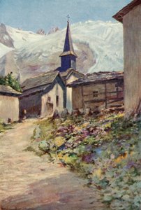 The Village of Tour (färg litho) av George Jackson Flemwell