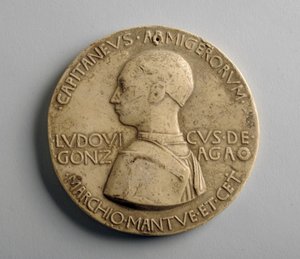 Gipsmedaljong (gips) av George James Frampton