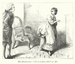 Illustration för She Stoops To Conquer (gravyr) av George John Pinwell