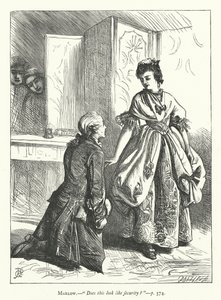 Illustration för She Stoops To Conquer (gravyr) av George John Pinwell