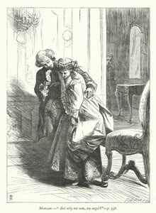 Illustration för She Stoops To Conquer (gravyr) av George John Pinwell