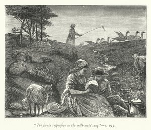 Illustration för Den öde byn (gravyr)