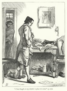 Illustration för Den öde byn (gravyr) av George John Pinwell